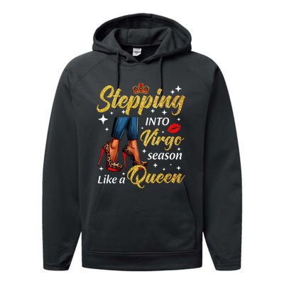 Stepping Into Virgo Season Like A Queen Heels Zodiac Performance Fleece Hoodie