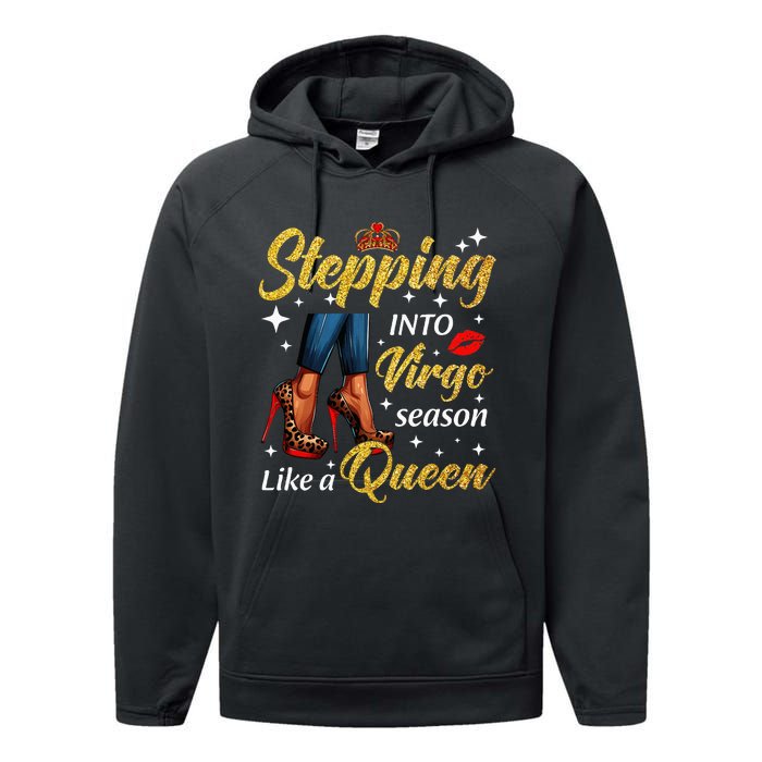 Stepping Into Virgo Season Like A Queen Heels Zodiac Performance Fleece Hoodie