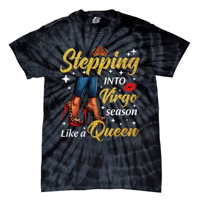 Stepping Into Virgo Season Like A Queen Heels Zodiac Tie-Dye T-Shirt