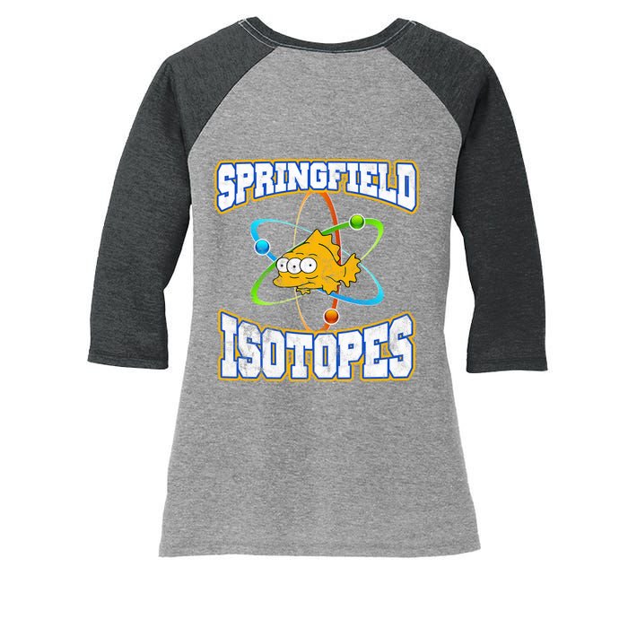 Springfield Isotopes Vintage Women's Tri-Blend 3/4-Sleeve Raglan Shirt