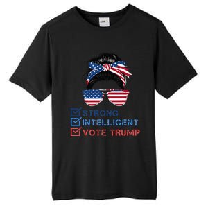 Strong Intelligent Women For Trump Girl Maga Checklist Tall Fusion ChromaSoft Performance T-Shirt