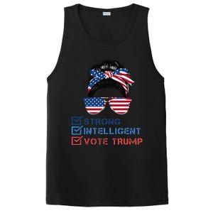 Strong Intelligent Women For Trump Girl Maga Checklist PosiCharge Competitor Tank