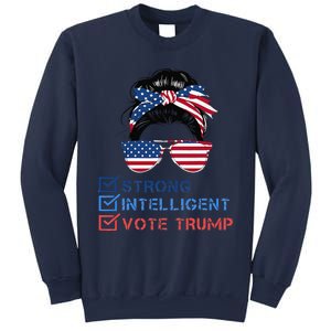 Strong Intelligent Women For Trump Girl Maga Checklist Sweatshirt