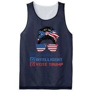 Strong Intelligent Women For Trump Girl Maga Checklist Mesh Reversible Basketball Jersey Tank