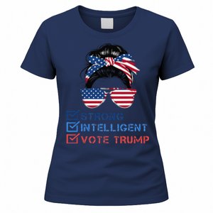 Strong Intelligent Women For Trump Girl Maga Checklist Women's T-Shirt