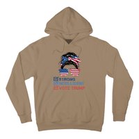 Strong Intelligent Women For Trump Girl Maga Checklist Hoodie