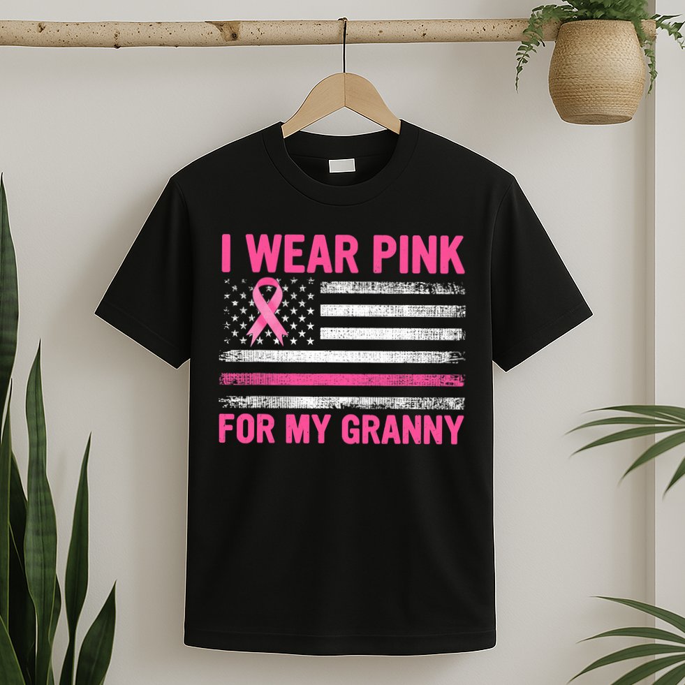 Support I Wear Pink For My Granny Breast Cancer Awareness T-Shirt