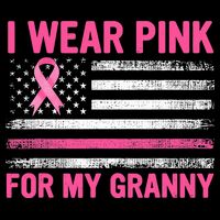 Support I Wear Pink For My Granny Breast Cancer Awareness Premium T-Shirt