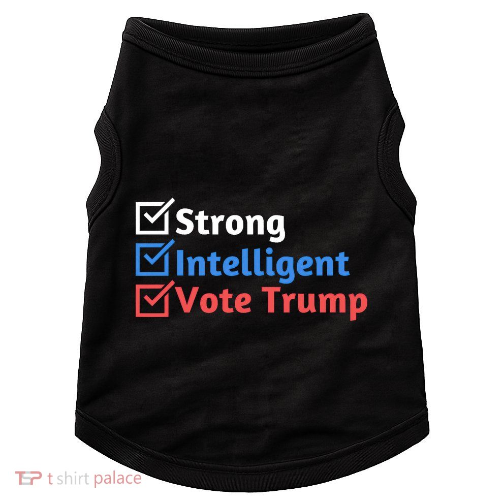 Strong Intelligent Women For Trump Girl Maga Checklist Doggie Tank