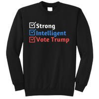 Strong Intelligent Women For Trump Girl Maga Checklist Sweatshirt