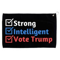 Strong Intelligent Women For Trump Girl Maga Checklist Grommeted Golf Towel