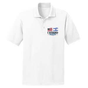 Support Israel with this patriotic design PosiCharge RacerMesh Polo