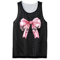 She Is Worthy Bow Women Christian Christian Coquette Mesh Reversible Basketball Jersey Tank