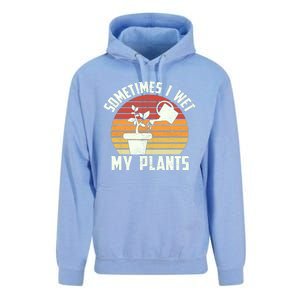 Sometimes I Wet My Plants Gardening & Plant Lover Gardener Unisex Surf Hoodie