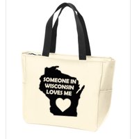 Someone In Wisconsin Loves Me Family For Adults Zip Tote Bag