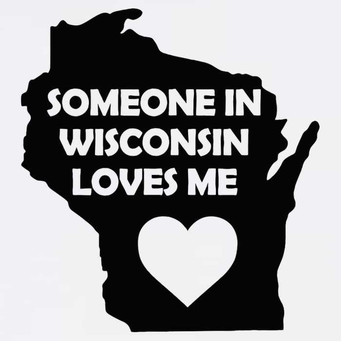 Someone In Wisconsin Loves Me Family For Adults T-Shirt