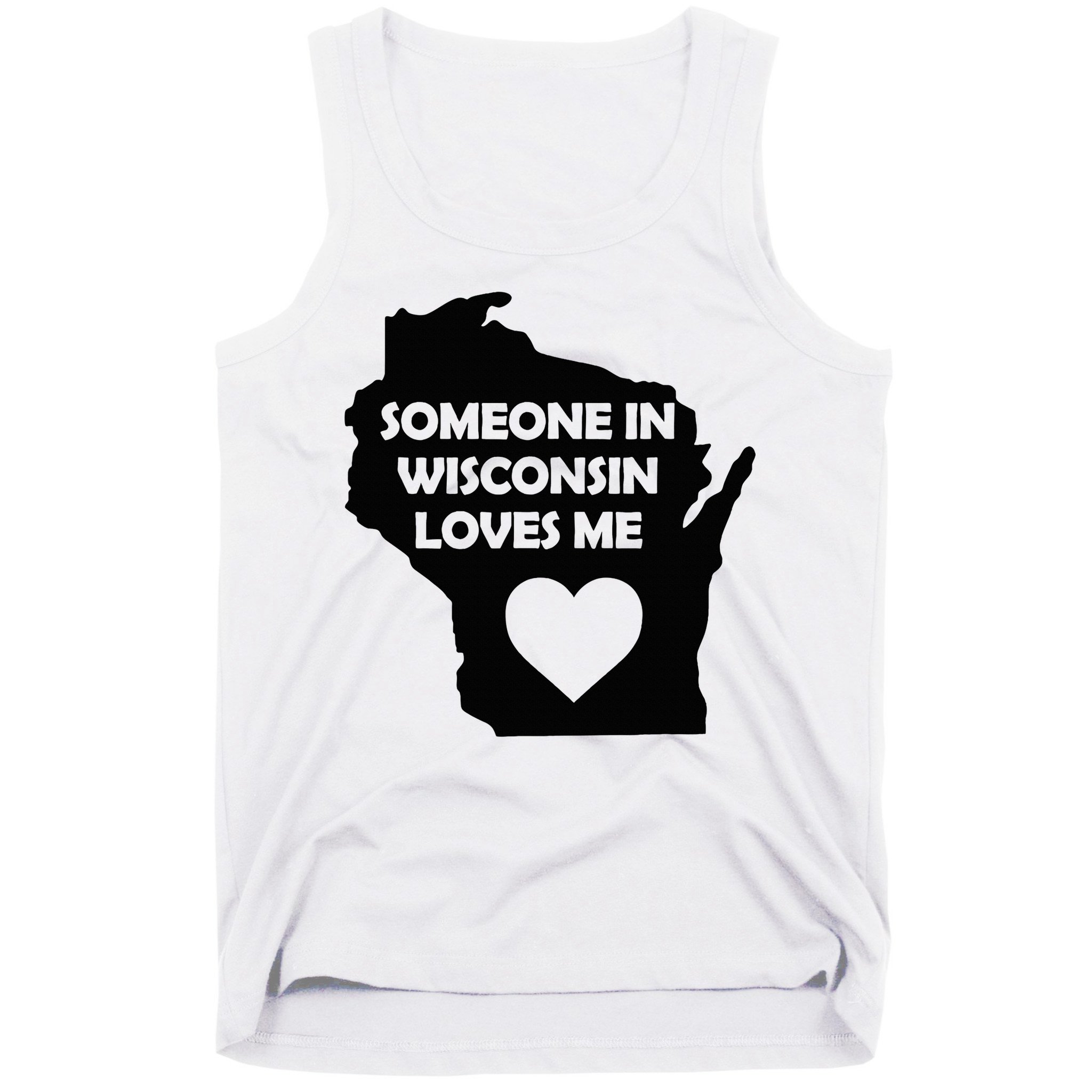 Someone In Wisconsin Loves Me Family For Adults Tank Top