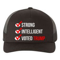 Strong Intelligent Women For Trump Girl Maga Checklist Voted Trump Yupoong Adult 5-Panel Trucker Hat