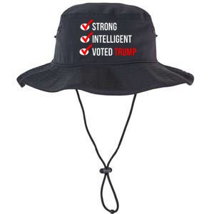 Strong Intelligent Women For Trump Girl Maga Checklist Voted Trump Legacy Cool Fit Booney Bucket Hat