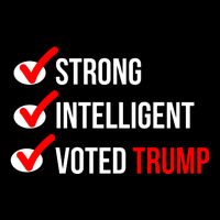 Strong Intelligent Women For Trump Girl Maga Checklist Voted Trump Zip Tote Bag