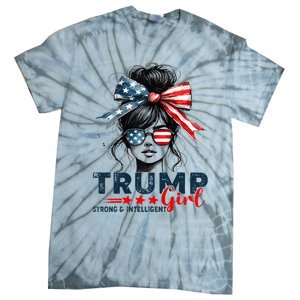 Strong Intelligent Women For Trump Girl Maga Tie-Dye T-Shirt