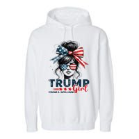 Strong Intelligent Women For Trump Girl Maga Garment-Dyed Fleece Hoodie