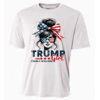 Strong Intelligent Women For Trump Girl Maga Cooling Performance Crew T-Shirt