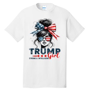 Strong Intelligent Women For Trump Girl Maga Tall T-Shirt