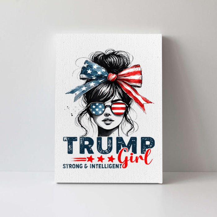 Strong Intelligent Women For Trump Girl Maga Canvas