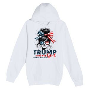 Strong Intelligent Women For Trump Girl Maga Premium Pullover Hoodie