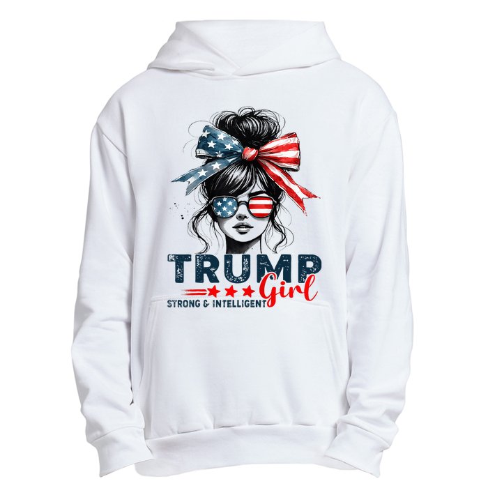 Strong Intelligent Women For Trump Girl Maga Urban Pullover Hoodie