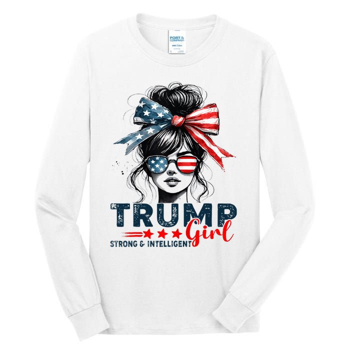 Strong Intelligent Women For Trump Girl Maga Tall Long Sleeve T-Shirt