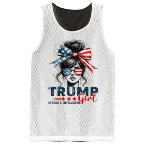 Strong Intelligent Women For Trump Girl Maga Mesh Reversible Basketball Jersey Tank