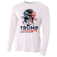 Strong Intelligent Women For Trump Girl Maga Cooling Performance Long Sleeve Crew