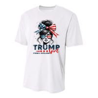 Strong Intelligent Women For Trump Girl Maga Youth Performance Sprint T-Shirt