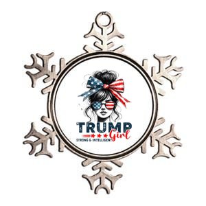 Strong Intelligent Women For Trump Girl Maga Metallic Star Ornament