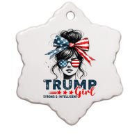 Strong Intelligent Women For Trump Girl Maga Ceramic Star Ornament