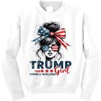 Strong Intelligent Women For Trump Girl Maga Kids Sweatshirt