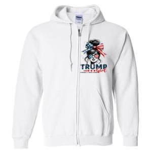 Strong Intelligent Women For Trump Girl Maga Full Zip Hoodie