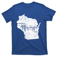 Somebody In Wisconsin Loves Me Weathered Vintage Cute Gift T-Shirt