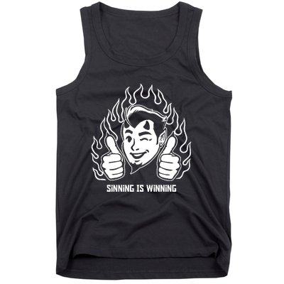 Sinning Is Winning Tank Top