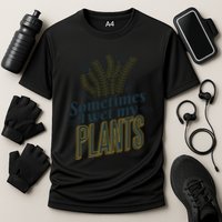Sometimes I Wet My Plants Funny Cooling Performance Crew T-Shirt