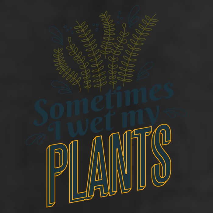Sometimes I Wet My Plants Funny Adult Drive Performance Visor