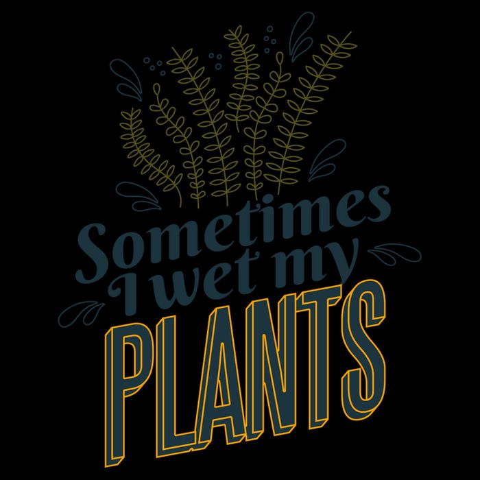 Sometimes I Wet My Plants Funny Premium T-Shirt