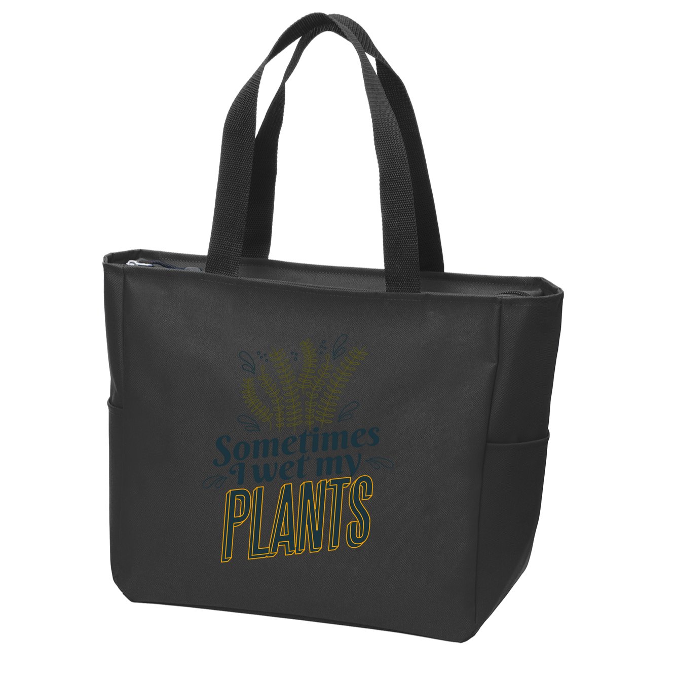 Sometimes I Wet My Plants Funny Zip Tote Bag
