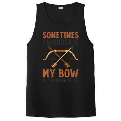 Sometimes I Wonder If Bow Thinks Design Archery Hunting Gift PosiCharge Competitor Tank