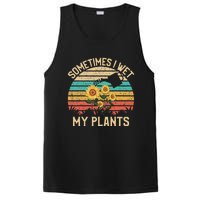 Sometimes I Wet My Plants Vintage Sunflower Gardening PosiCharge Competitor Tank