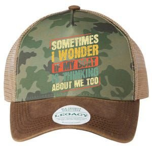 Sometimes I Wonder If My Boat Thinking About Me Too Funny Legacy Tie Dye Trucker Hat