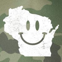 Smiling In Wi Funny Wisconsin Happy Face Legacy Tie Dye Trucker Hat