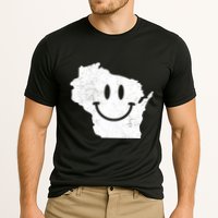 Smiling In Wi Funny Wisconsin Happy Face Performance Shirt